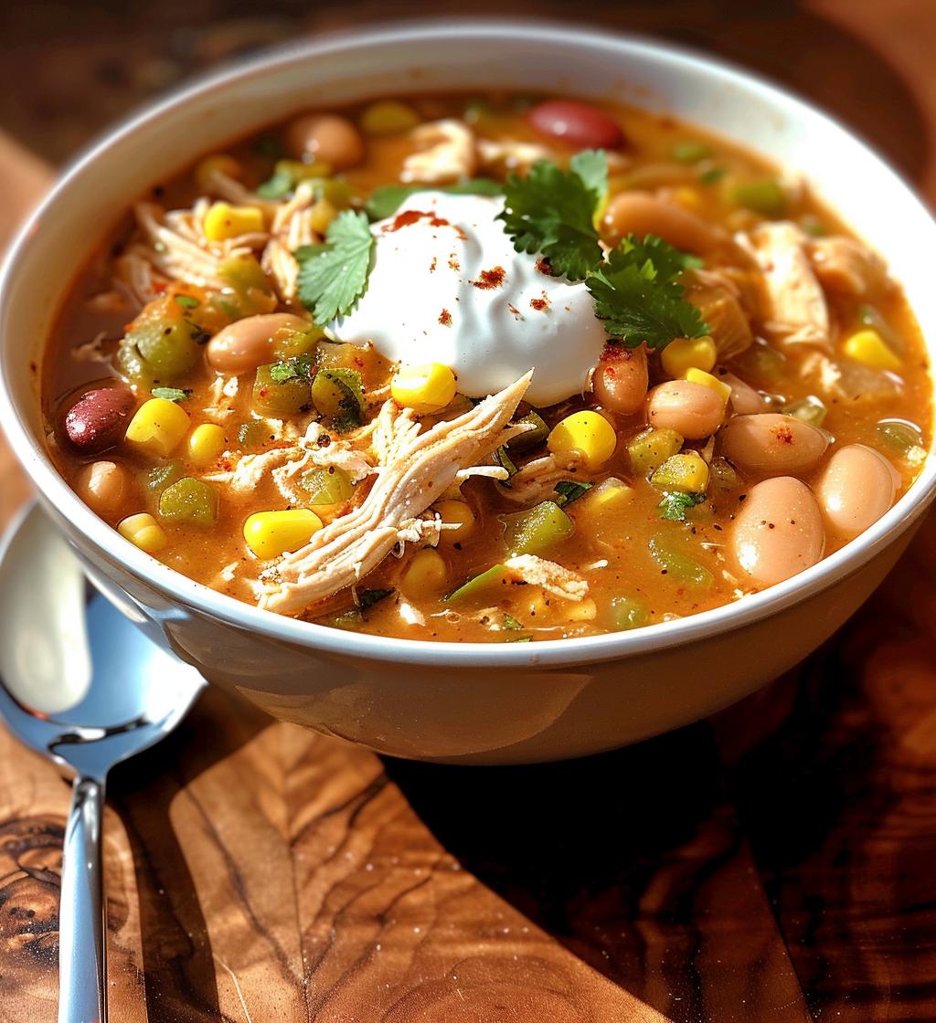 Spicy Cajun Twist on Classic White Chicken Chili