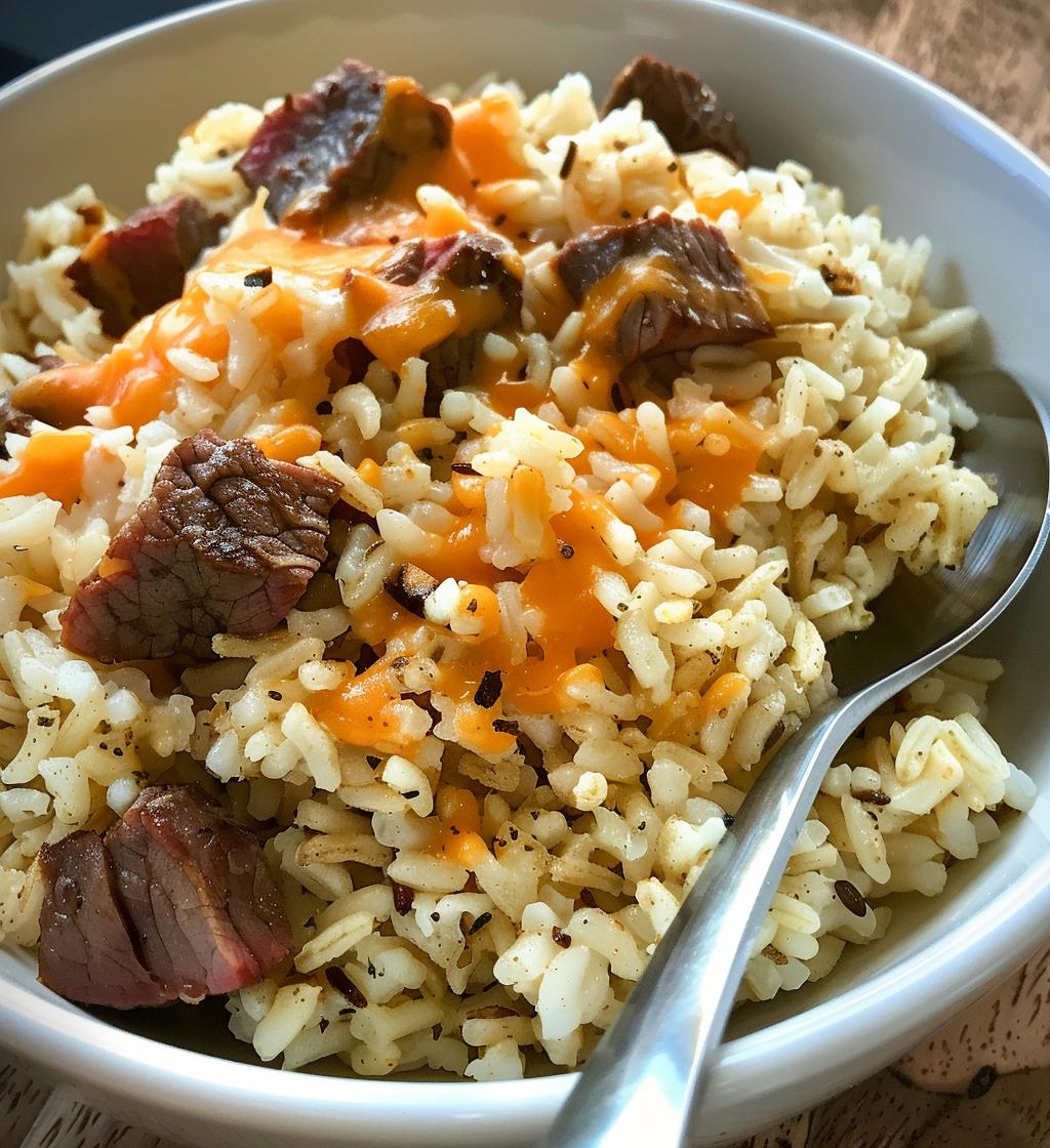 Steak Queso Rice - detail 1