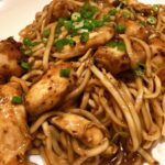 Sticky Garlic Chicken Noodles