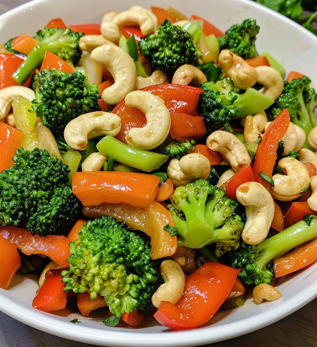 Stir-Fry Vegetables with Cashews
