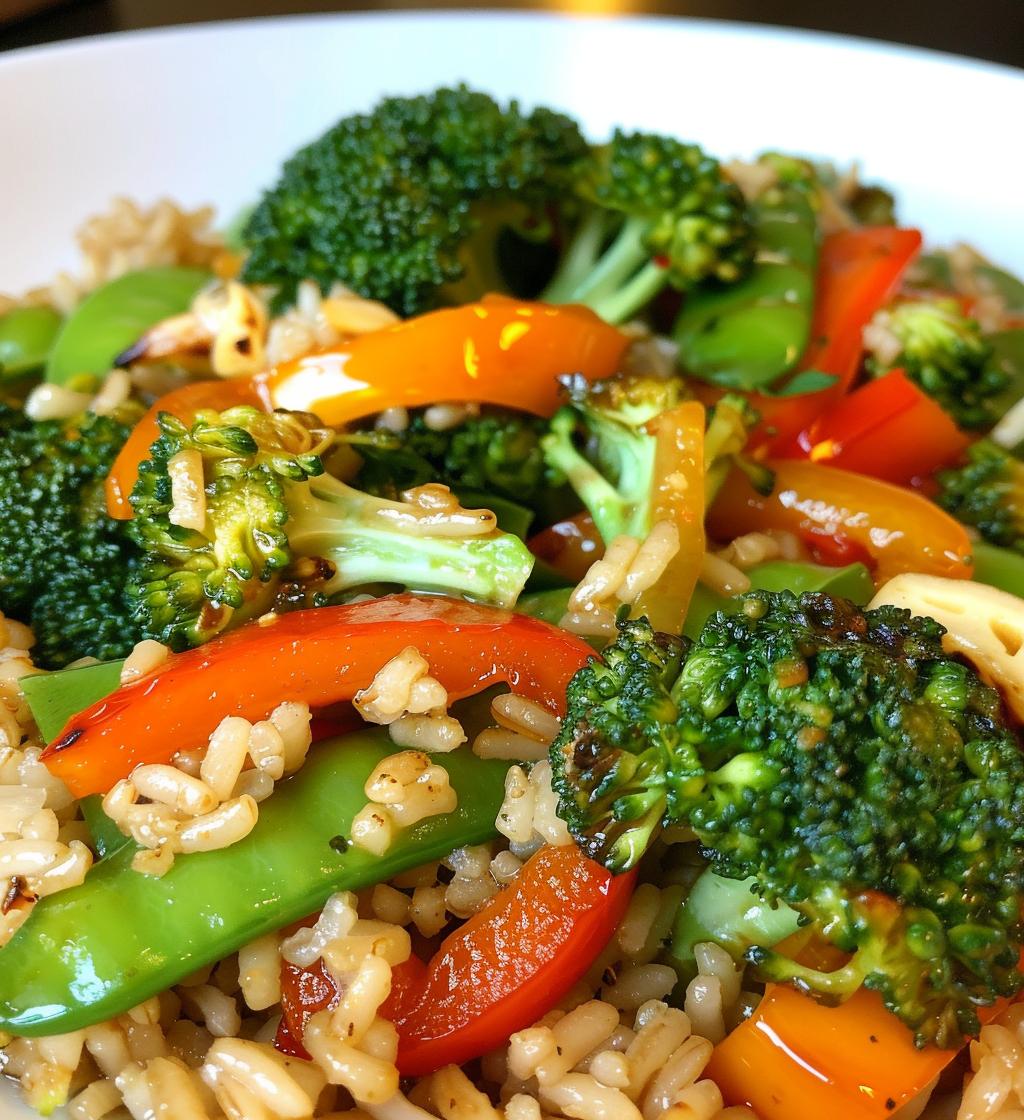 Stir-Fry Veggies with Brown Rice - detail 1