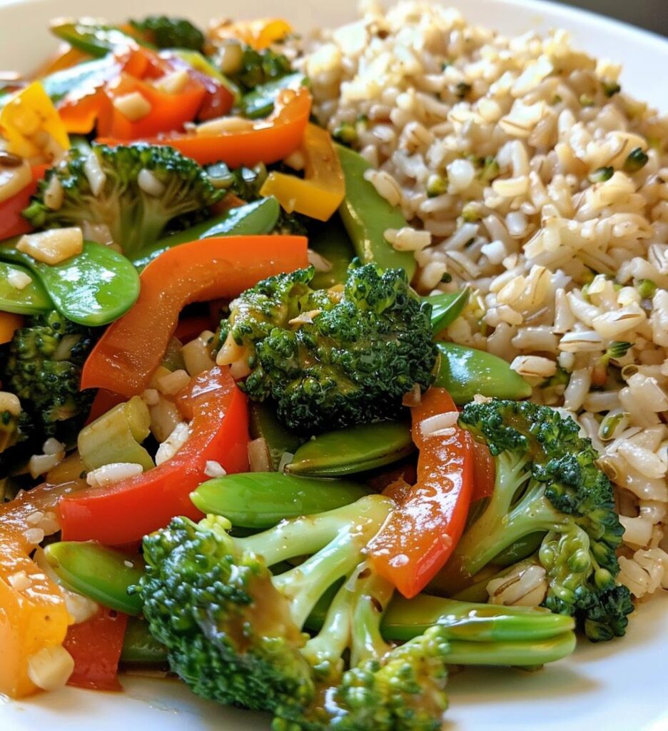 Stir-Fry Veggies with Brown Rice