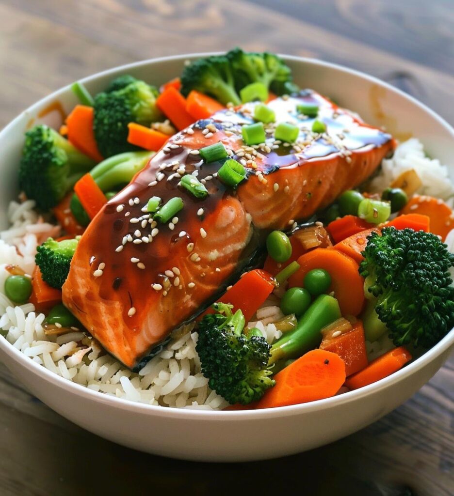 Sweet Chili Salmon Bowls