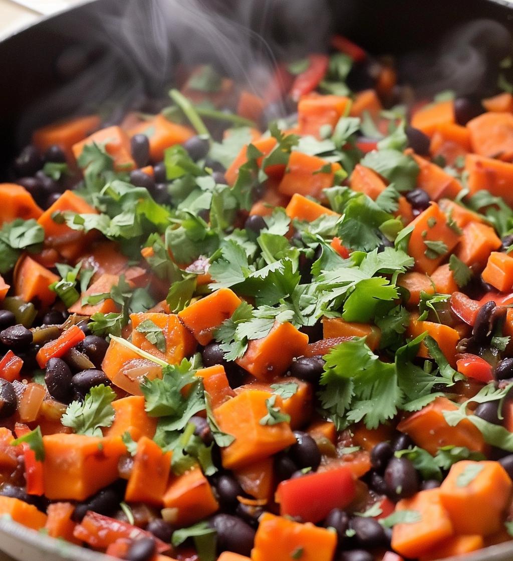 Sweet Potato & Black Bean Skillet