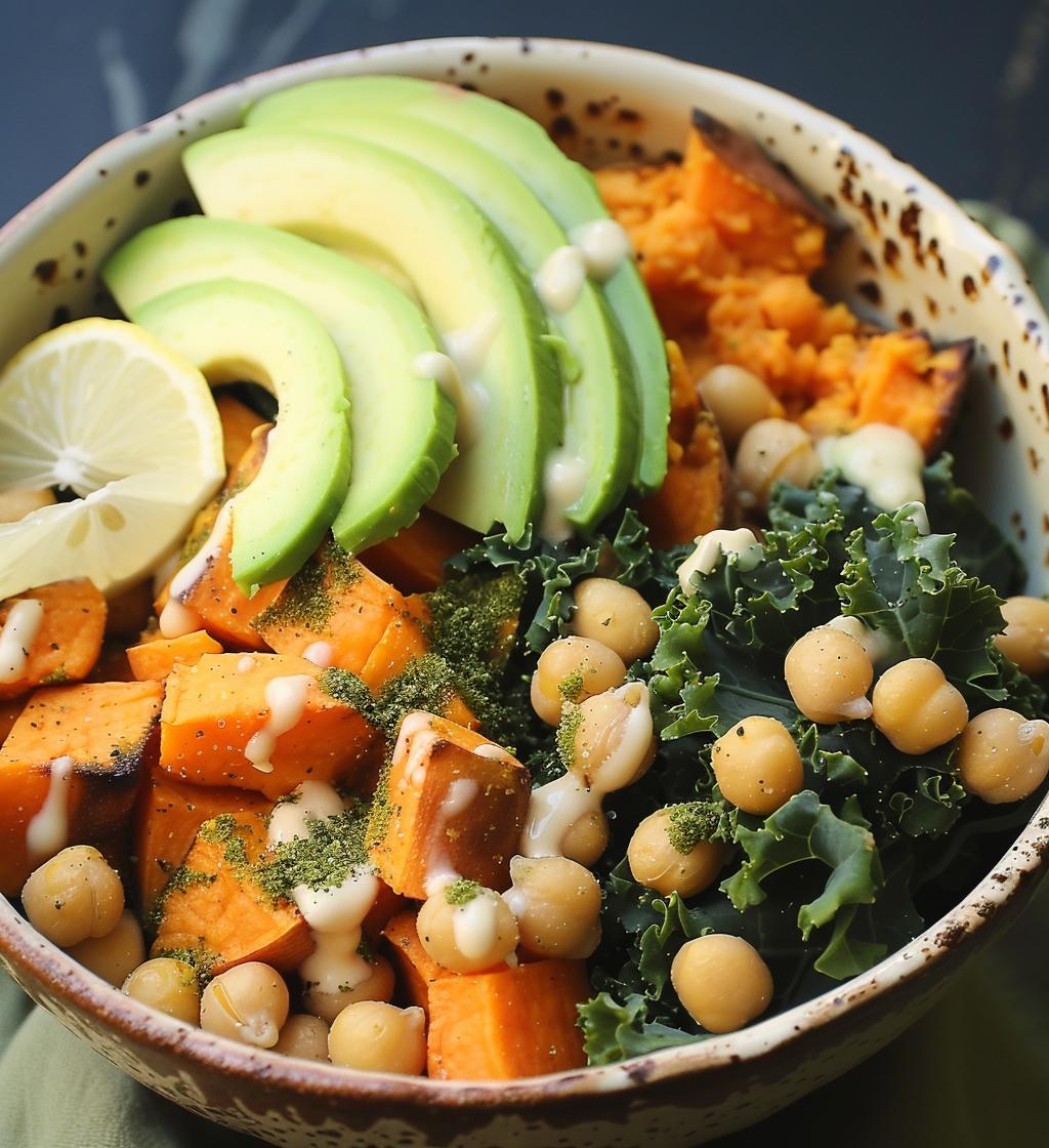 Sweet Potato Kale Bowl - detail 1