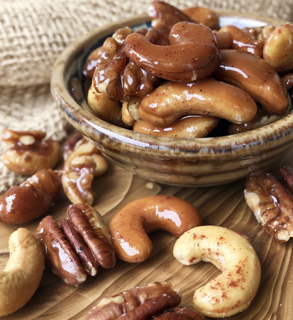 Sweet & Spicy Candied Nuts - detail 1