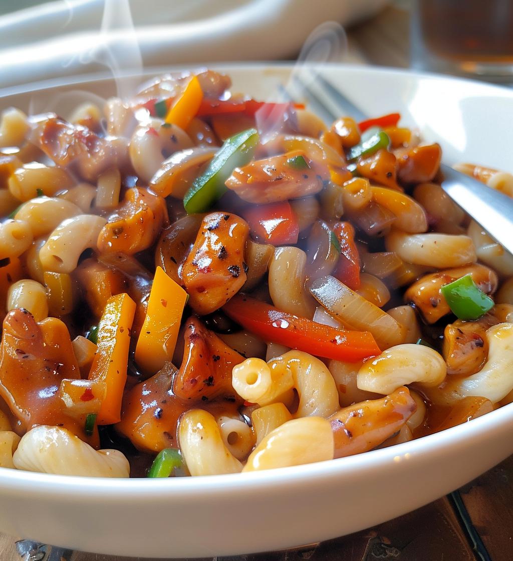 Sweet & Spicy Honey Pepper Chicken Mac