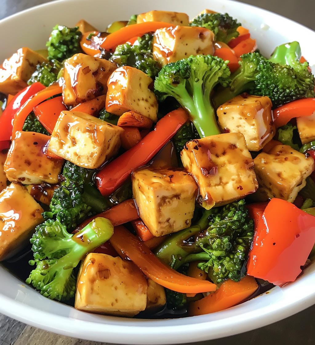 Teriyaki Tofu & Veggies (light sauce) - detail 1