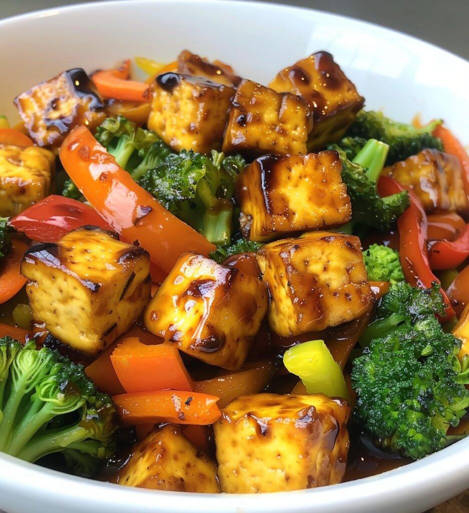 Teriyaki Tofu & Veggies (light sauce)