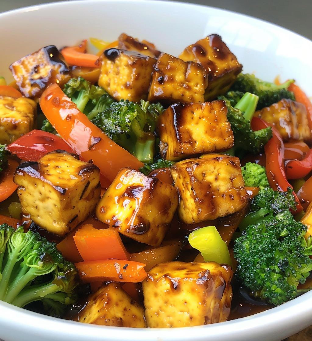 Teriyaki Tofu & Veggies (light sauce)