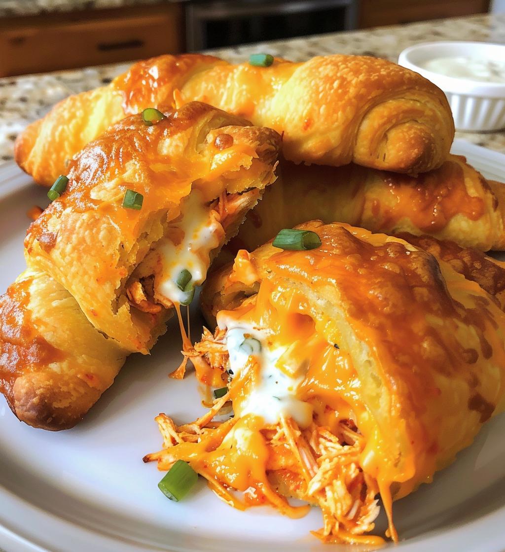 These mouthwatering buffalo chicken bombs