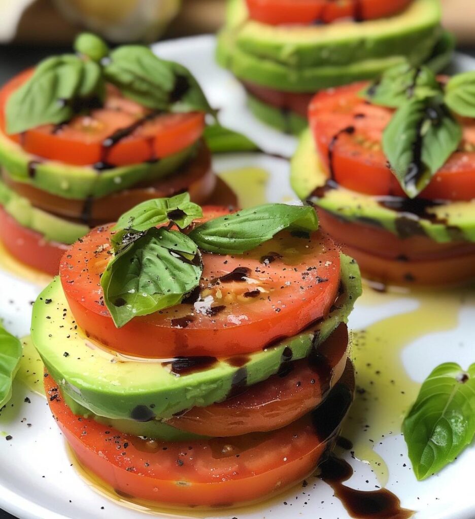Tomato Avocado Stacks