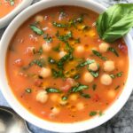 Tomato Basil Chickpea Soup
