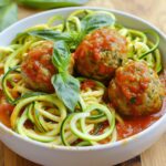 Turkey Meatball Zoodle Bowl