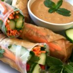 Veggie Spring Rolls with Peanut Sauce