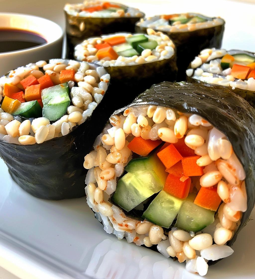 Veggie Sushi Rolls (brown rice)