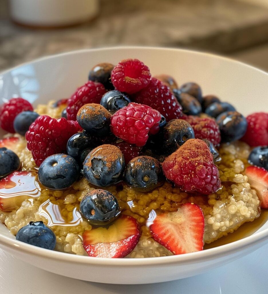 Warm Millet Porridge with Berries