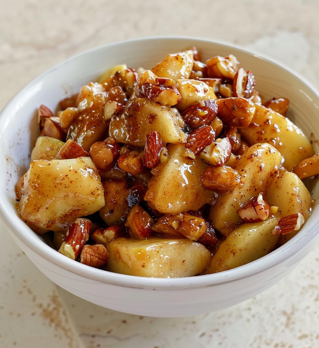 Warm Spiced Apple & Nuts Bowl - detail 1