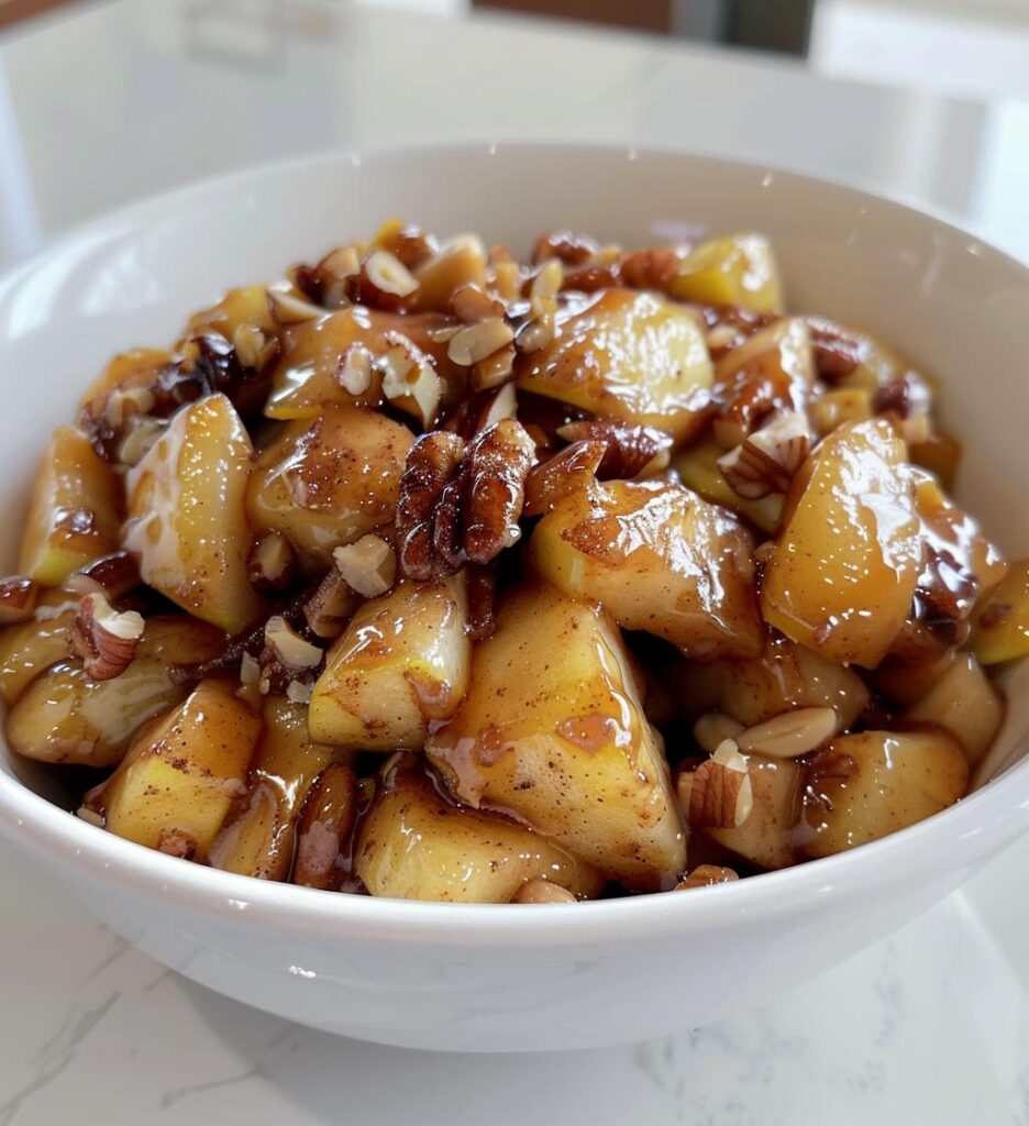 Warm Spiced Apple & Nuts Bowl