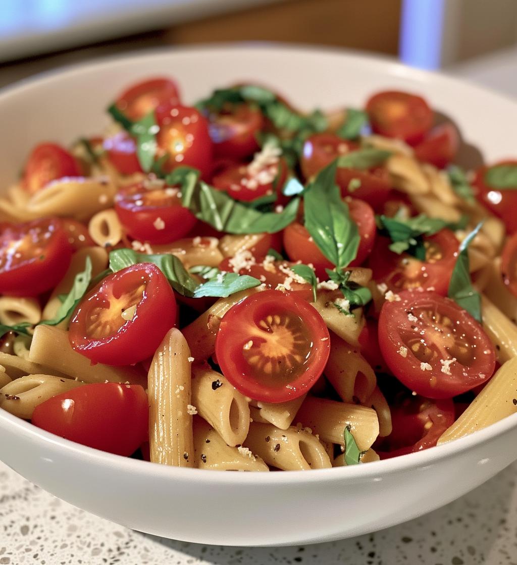 Whole-Wheat Pasta with Tomato Basil