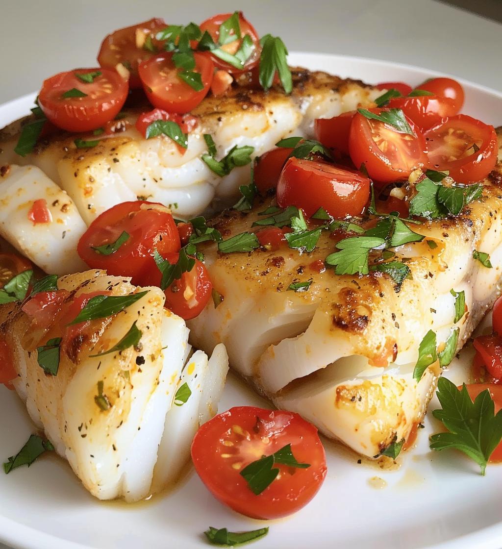 Zesty Baked Cod with Tomatoes - detail 1