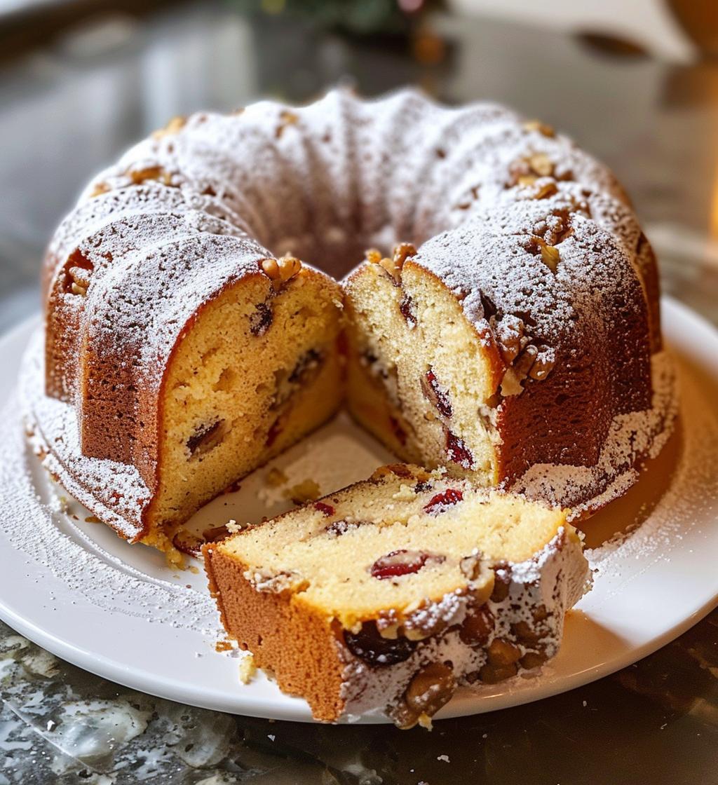christmas bundt cake - detail 1