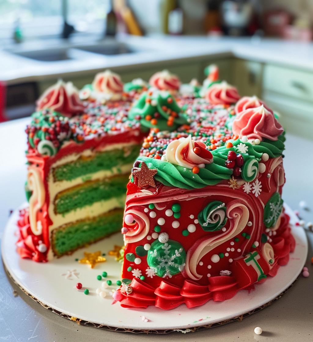 christmas cake designs - detail 1