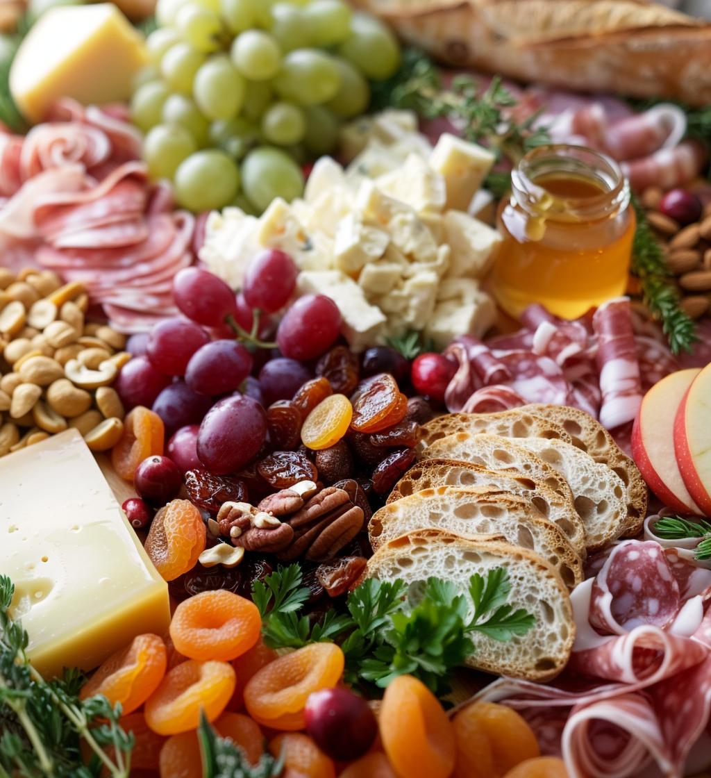 christmas charcuterie board - detail 1