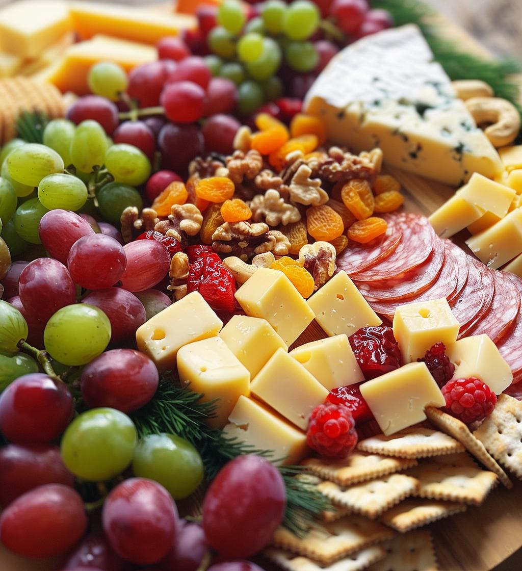 christmas cheese board - detail 1