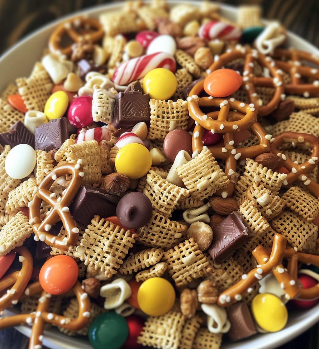 christmas chex mix recipe - detail 1