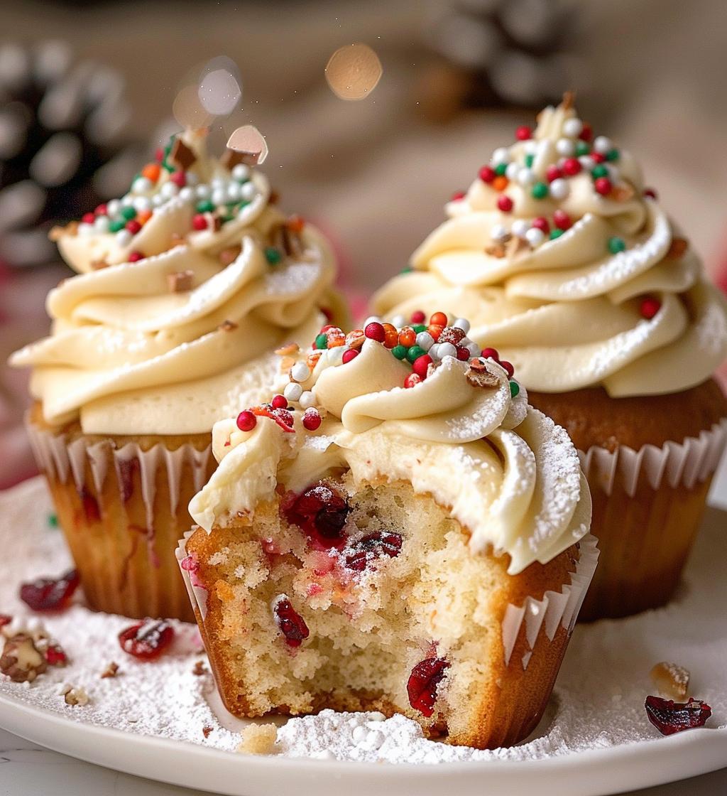 christmas cupcake