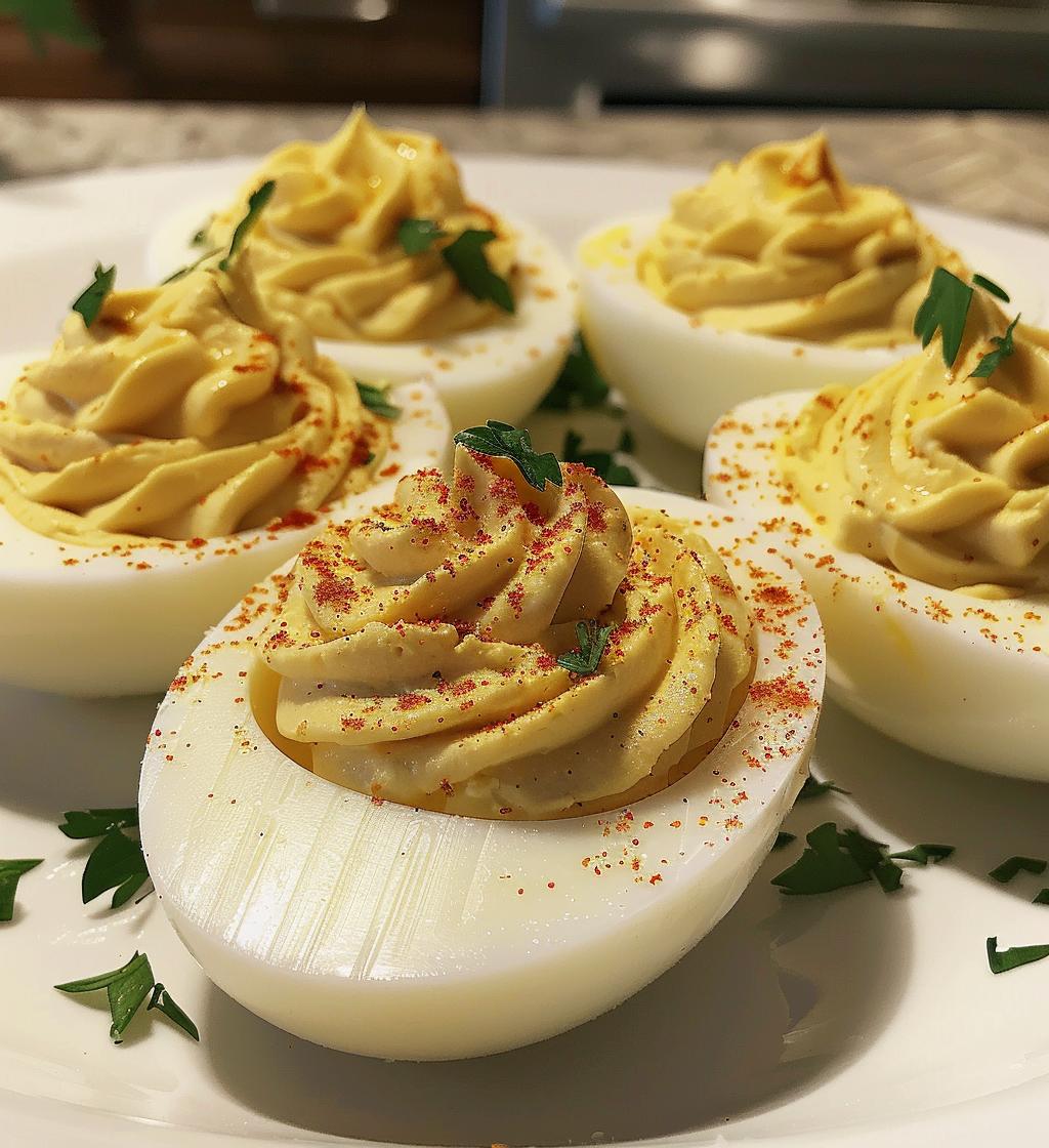 christmas deviled eggs - detail 1