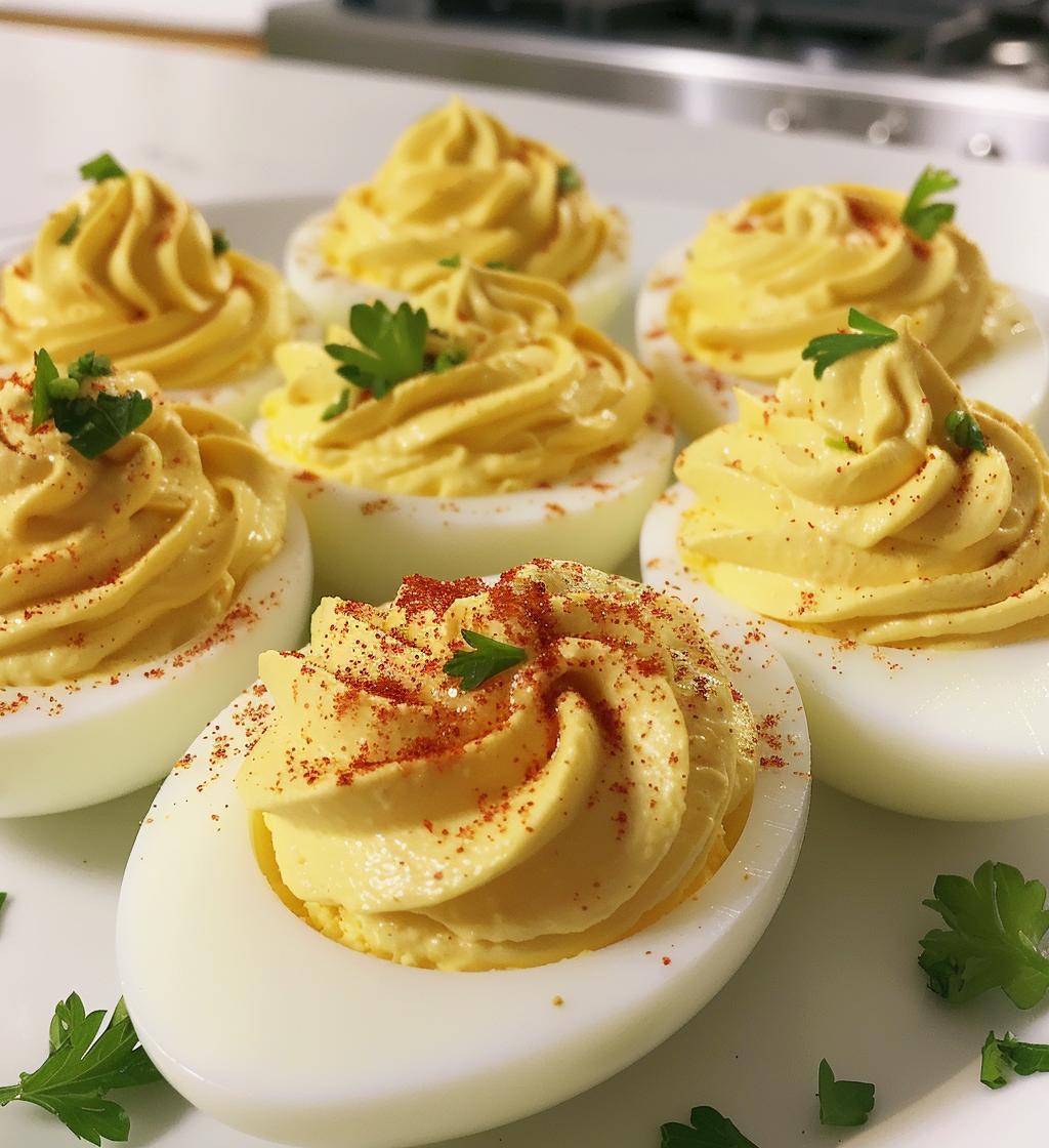 christmas deviled eggs