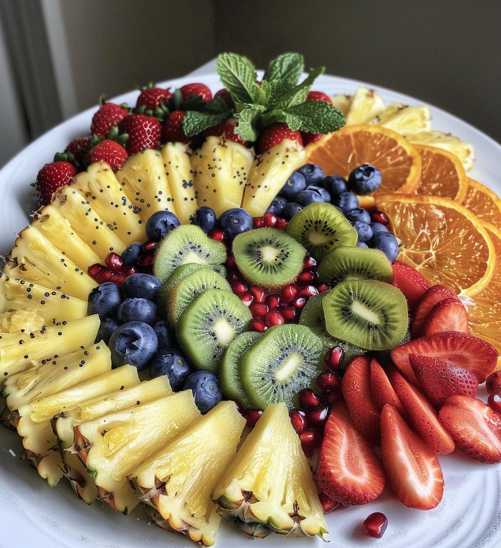 christmas fruit platter