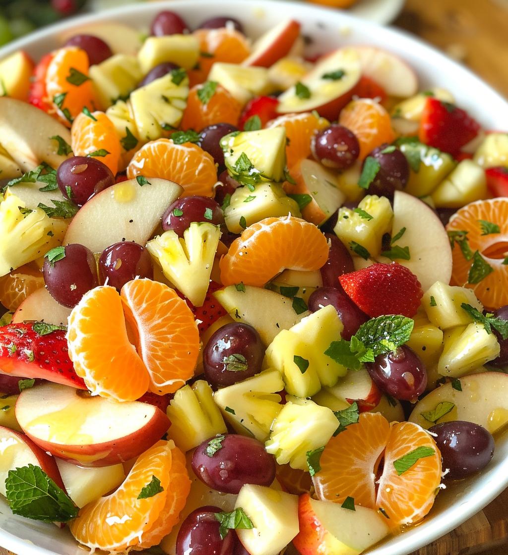 christmas fruit salad - detail 1
