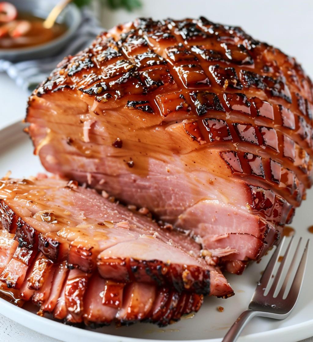 christmas ham - detail 1