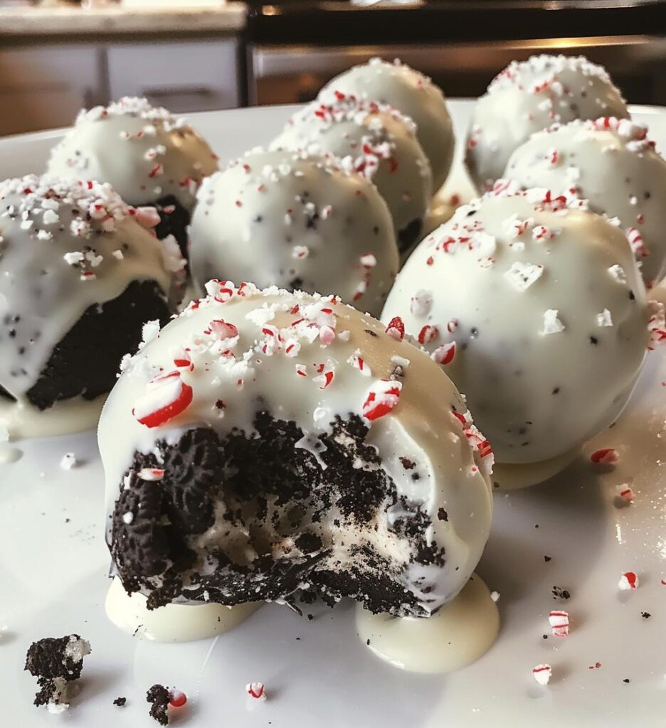 christmas oreo balls