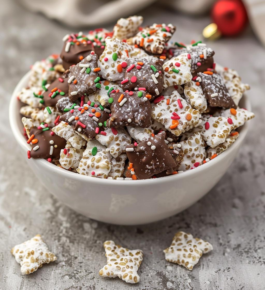 christmas puppy chow - detail 1