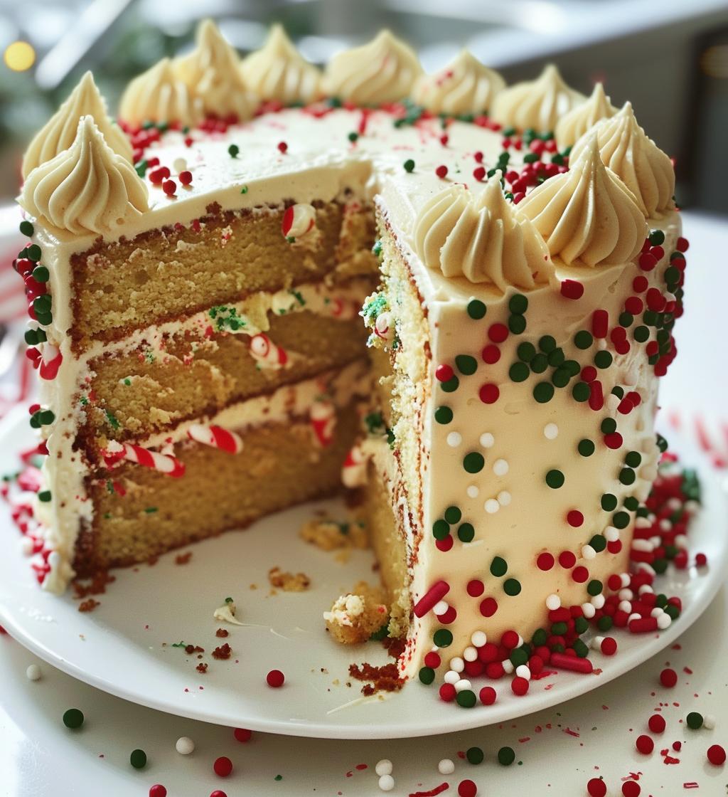 christmas themed cake