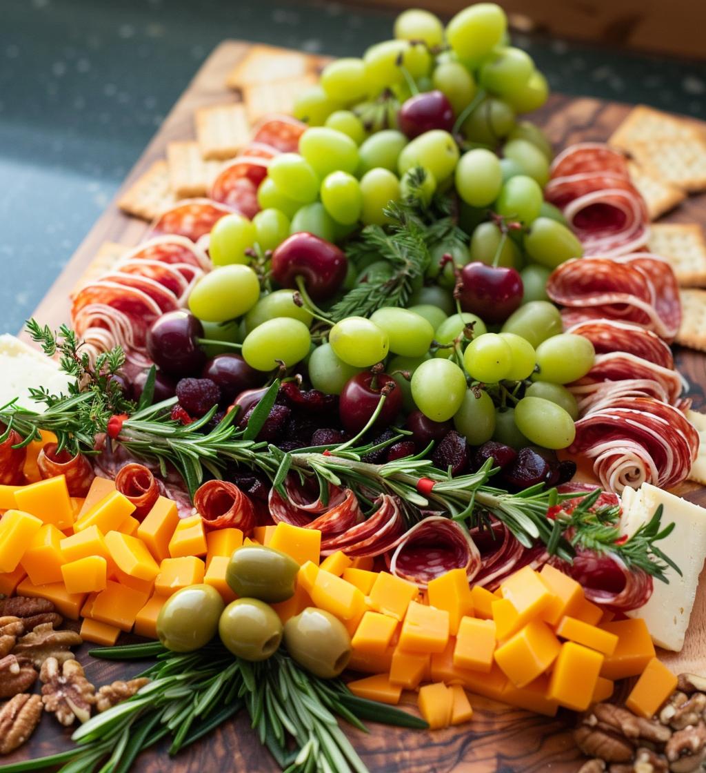 christmas tree charcuterie board