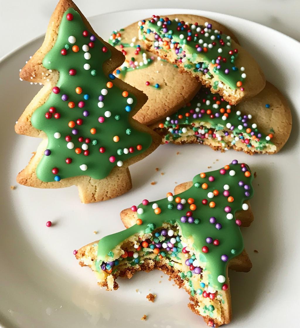 christmas tree cookies - detail 1