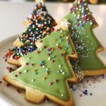 christmas tree cookies decorated