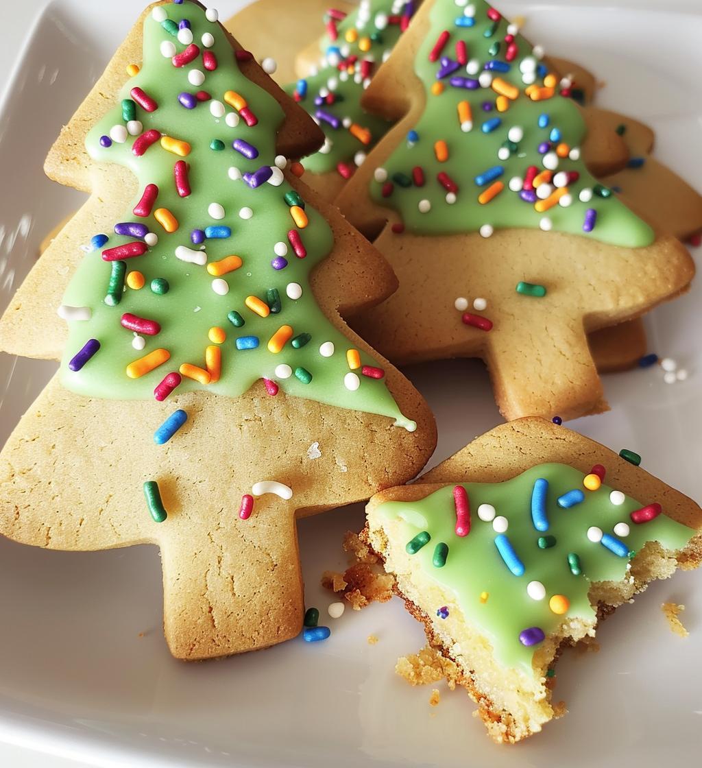 christmas tree cookies