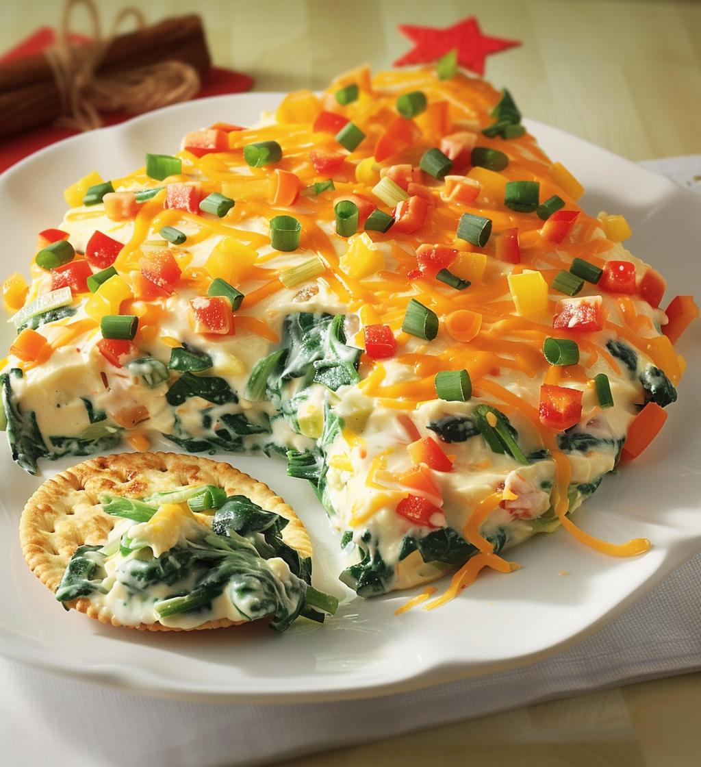 christmas tree dip - detail 1