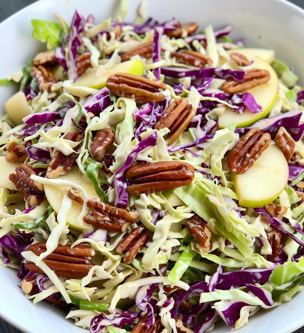 Apple Coleslaw with Pecans - detail 1