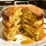 Apple Date Almond Sponge with Golden Caramel