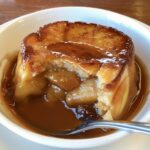 Apple Date Cinnamon Pudding with Creamy Toffee