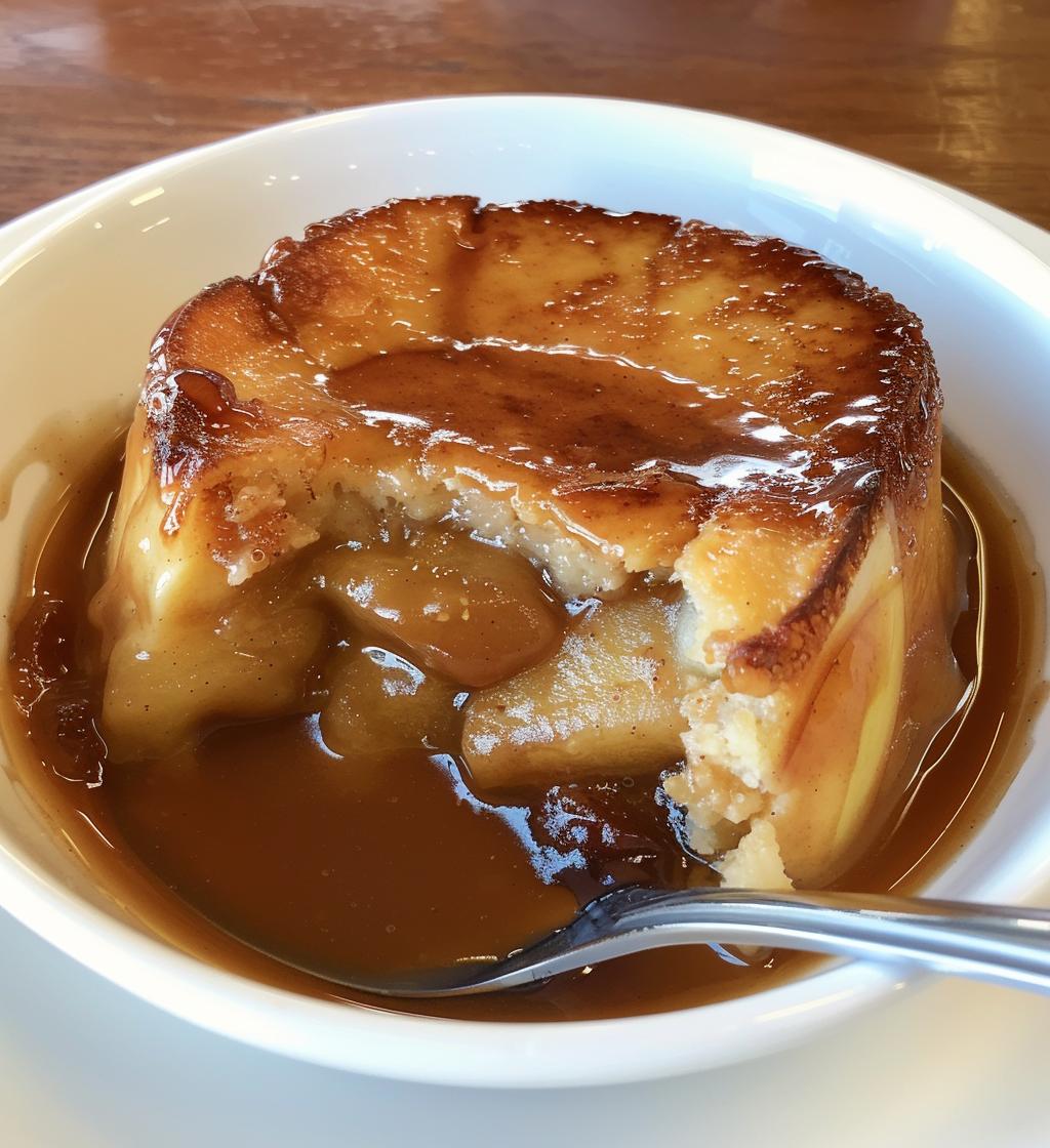 Apple Date Cinnamon Pudding with Creamy Toffee