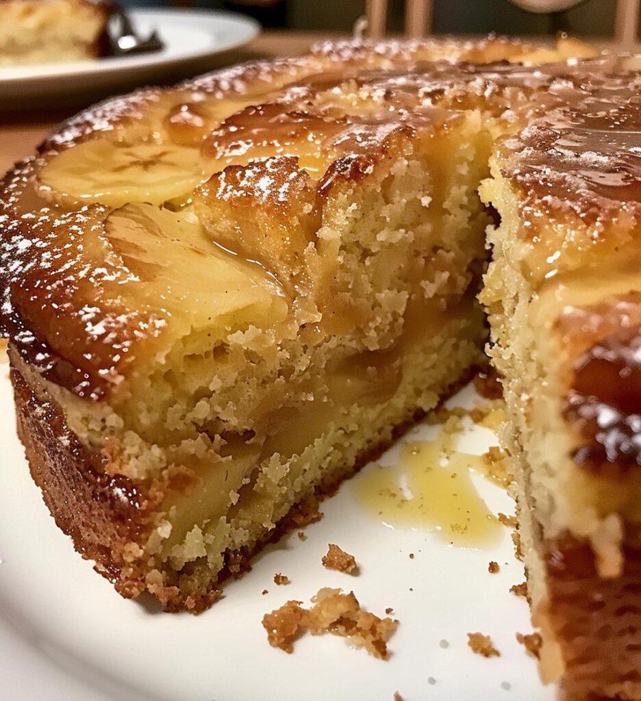 Apple Date Ginger Sponge with Golden Butter Sauce