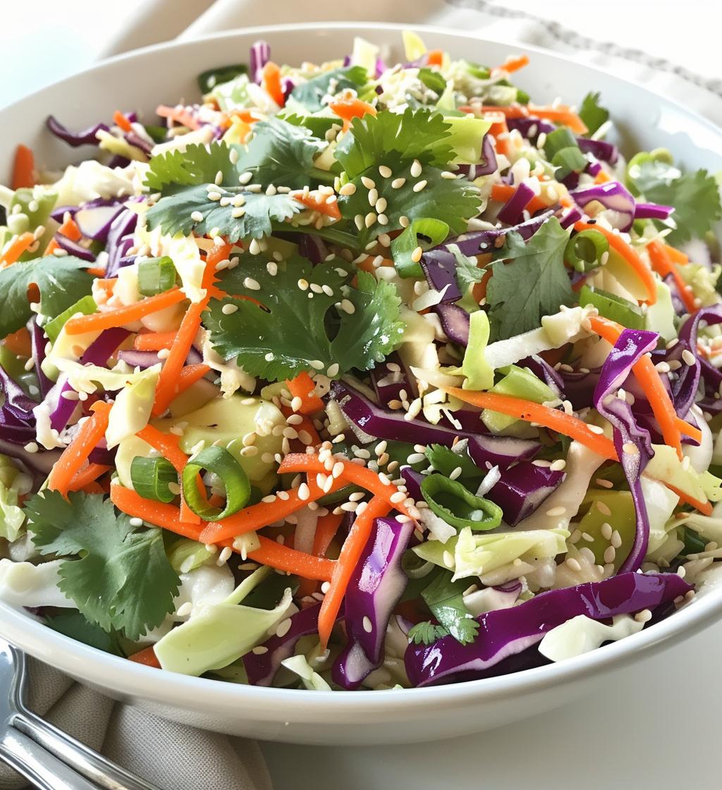 Asian Cabbage Slaw - detail 1